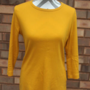 GOLD LONG SLEEVE TSHIRT